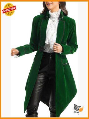 Victorian Steampunk Jacket Pirate Gothic Medieval Coat